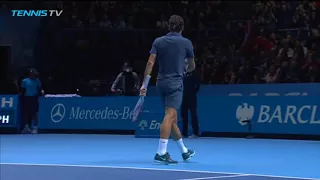 Outrageous Federer vs Del Potro rally at 2013 ATP Finals