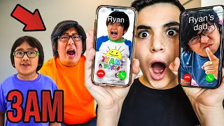 DO NOT CALL RYAN'S WORLD AND RYANS DAD AT THE SAME TIME!! *THEY BROKE INTO MY HOUSE!*