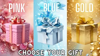 Choose your gift box 🎁💝✨️🤮 || 3 gift box challenge|| Pink, Blue & Gold #pinkvsblue #giftboxchallenge