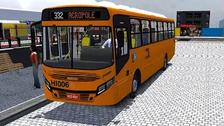 CAIO Apache Vip IV OF-1721L - Proton bus fase 3 - Mapa Curitiba