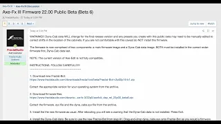 Axe-Fx III - Firmware 22 Beta 6 (DYNA-CAB) Is Now Available!