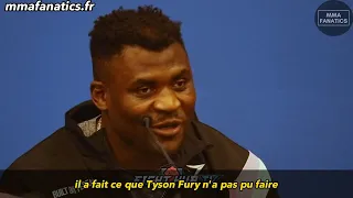 Francis Ngannou s'exprime après son KO contre Anthony Joshua (traduction française)