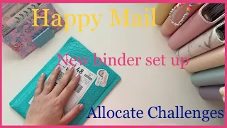 Happy Mail * New binder set up * Allocate savings challenges * UK cash stuffer * Uk Budgeter 💕