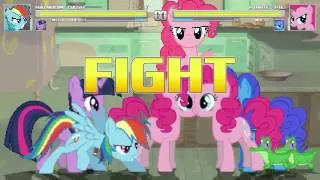 AN Mugen Request #424: Rainbow Dash & Twilight Sparkle VS Pinkie Pie & Pinkie Pie