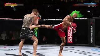 Stunned him with the knee, the rest was history! Clean KO! (UFC 4)