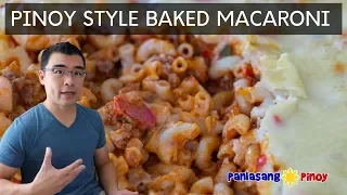 Pinoy Style Baked Macaroni with White Sauce