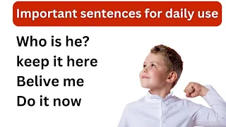 English Sentences for daily use | English Speaking Practice | Spoken English - General Classes