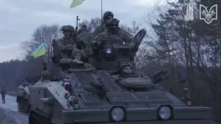 Ukrainian FV103 spartan on their way to Bakhmut. Jan. 7, 2023