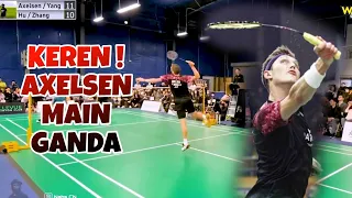 Viktor Axelsen Seru Main Ganda di Tarung Bebas Badminton Tarkam. TrickShot PERTANDINGAN TERBAIK