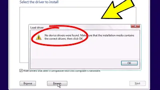 No device drivers were found Error Install windows 11 / 10 / 7 / 8 | Fix no device driver were found