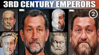 3rd Century Roman Emperors | Realistic Face Reconstruction Using AI and Photoshop (Part 2)