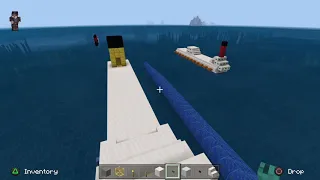 Minecraft ships Titanic and Costa Concordia