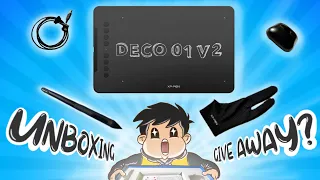 UNBOXING XP PEN DECO 01 V2 + GIVEAWAY