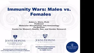 2021 Science Writers' Boot Camp | Immunity War: Males vs Females