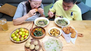 리얼먹방:) 감자로 만든 한상차림! 감자옹심이, 감자조림, 감자전, 감자고로케 Korean Potato Homemade food