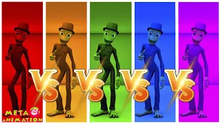 COLOR DANCE CHALLENGE Dame Tu Cosita vs El Taiger vs Gummy Bear vs Patila vs Santa | META ANIMATION