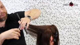 Haircut Tutorial - How to Cut Layers - TheSalonGuy