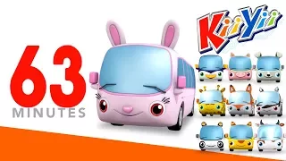 Ten Little Buses | Plus Lots More Nursery Rhymes | 63 Minutes Compilation from KiiYii! | 영어동요 모음