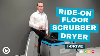 Showcasing i-drive, the unique Ride-On Floor Scrubber