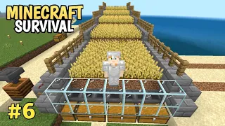 I MADE WHEAT FARM IN MY MINECRAFT  WORLD | MINECRAFT PE SURVIVAL SERIES | MINECRAFT GAMEPLAY #6