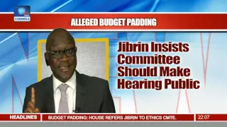 News@10: Jibrin Insists Committee Should Make Hearing Public 21/09/16 Pt. 1