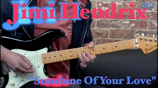 Jimi Hendrix - "Sunshine Of Your Love" - Rock Guitar Cover