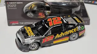 Checkers or Wreckers! 2022 Ryan Blaney Daytona Raced Version 1/24 Elite Diecast Review