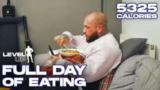 FULL DAY OF EATING // OFF SEASON EDITION // 5325 CALORIES // LEVEL UP EPISODE 11