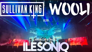 SULLIVAN KING B2B WOOLI 🎸🦣 IN îLESONIQ 2023 DAY 2 MIRAGE STAGE || DROP ONLY ‼️