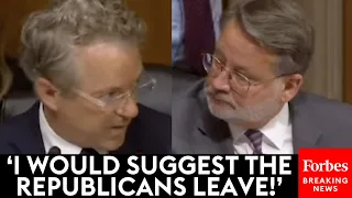 Rand Paul Threatens Gary Peters With Walkout, Causing Sinema To Call To 'Lower The Temperature'