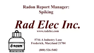 Radon Report Manager: Spiking