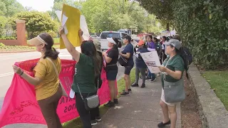 Group marches to Georgia governor's mansion after Kemp signs HB1105 into law