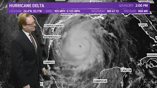 Tropics Update: Hurricane Delta strengthens as it approaches Gulf Coast