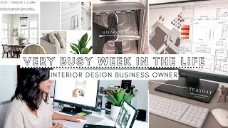 A Very Busy Week in the Life | Interior Designer | Presentation | Design Projects | Life Balance