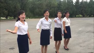 North Korean Women Sing We Will Go To Mount Paektu