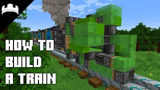 How to build a functioning train in Minecraft