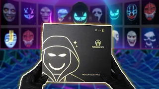 MEGOO Led Mask with Bluetooth Programmable Unboxing - Coolest Mask for Costumes Cosplay Party