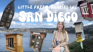 little free libraries and a local bookstore in san diego 📚🌴