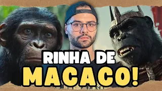 INSANO!🤯 reagindo ao trailer de PLANETA DOS MACACOS: O REINADO