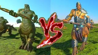 Zoats VS Dragon Ogres. Total War Warhammer 3