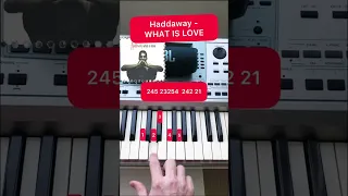 Haddaway- What Is Love (piano tutorial) #shorts #easypiano