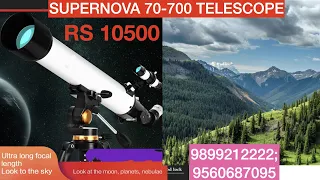 Beginner 70-700mm refractor telescope with bag,barlow ,kellner eyepieces unboxing vs celestron 70mm