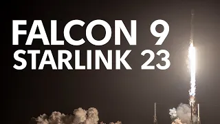 КРАСИВАЯ Трансляция SpaceX Falcon 9 | Запуск Starlink 23