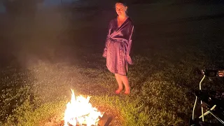 celebrating the (august 2023) super blue moon at a naturist resort + frolicking around the fire