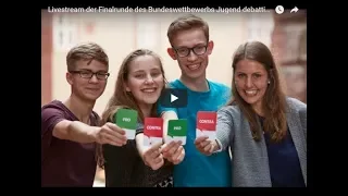 Jugend debattiert - Bundesfinale 2018