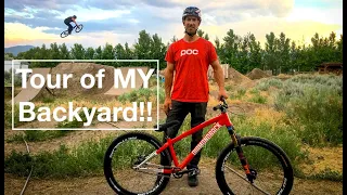 Tour of My Backyard Jumps and Pumptrack!