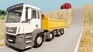 Cars vs Unfinished Roads Trap #13 BeamNg Drive