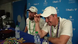 Rory McIlroy and Shane Lowry Winners Sunday Press Conference 2024 Zurich Classic © PGA Tour