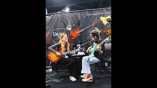 Ellen & Charlotte at DionysianGuitars booth NAMM 2024 | V4134 & W423CB