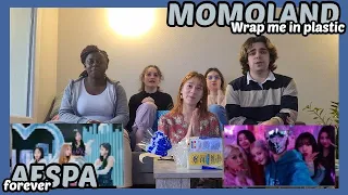 [MV REACTION] AESPA 'forever' & MOMOLAND 'wrap me in plastic' (Gravity Crew)